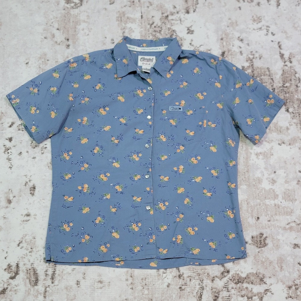 Authentic Vintage Cowgirl Hardware Floral Western Snap Shirt – XL